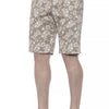 PT Torino Beige Cotton Men Bermuda Shorts