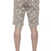 PT Torino Beige Cotton Men Bermuda Shorts