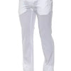 PT Torino White Cotton Men Slim Trouser