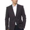 Blazer en laine grise Verri pour homme
