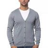 Verri Gray Cotton Men's Cardigan