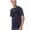 Verri blaues Baumwoll-T-Shirt