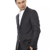 Blazer en laine grise Verri pour homme