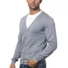 Verri Gray Cotton Men's Cardigan