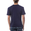 Verri blaues Baumwoll-T-Shirt