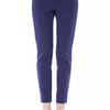 BYBLOS Blue Polyester Women's Slim-Fit Pant