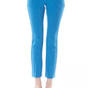 BYBLOS Light Blue Polyester Women Skinny Pant