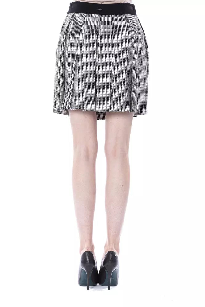 BYBLOS Schwarz-weißer Viskoserock