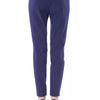 BYBLOS Blue Polyester Women's Slim-Fit Pant