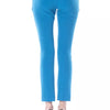 BYBLOS Light Blue Polyester Women Skinny Pant