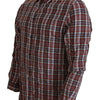 GF Ferre Multicolor Checkered Cotton Long Sleeves Casual Shirt