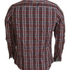 GF Ferre Multicolor Checkered Cotton Long Sleeves Casual Shirt