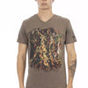 Trussardi Action Braunes Baumwoll-T-Shirt