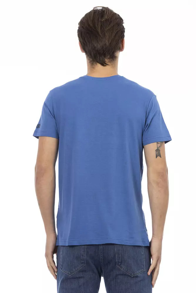 T-shirt Trussardi Action en coton bleu pour homme