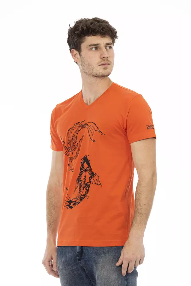 T-shirt Trussardi Action en coton rouge pour homme