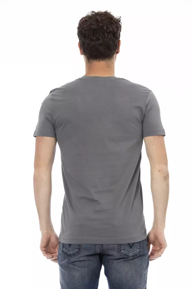 T-shirt Trussardi Action en coton gris pour homme