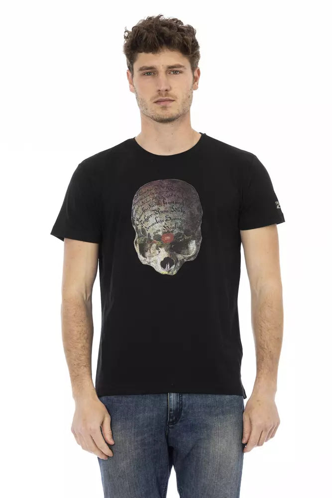 T-shirt Trussardi Action en coton noir pour homme