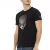 T-shirt Trussardi Action en coton noir pour homme