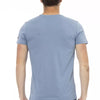 Trussardi Action Hellblaues Baumwoll-T-Shirt