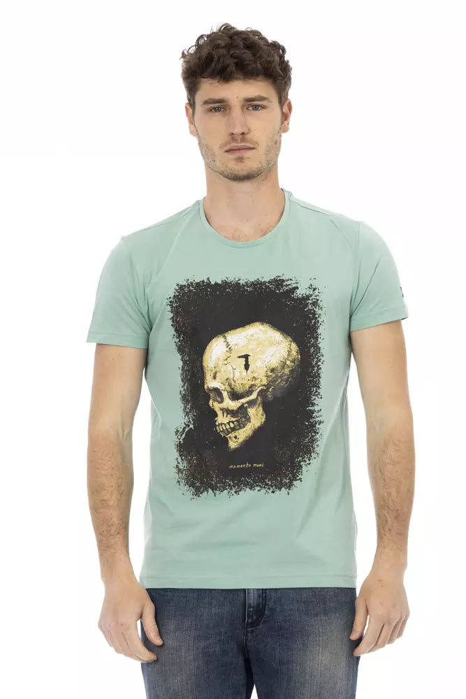 T-shirt Trussardi Action en coton vert pour homme