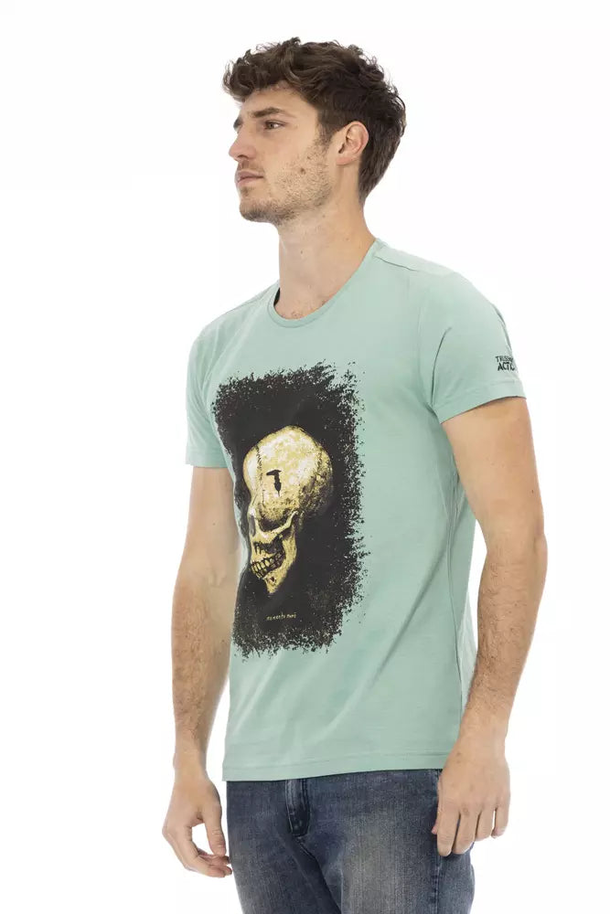 T-shirt Trussardi Action en coton vert pour homme