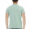 T-shirt Trussardi Action en coton vert pour homme
