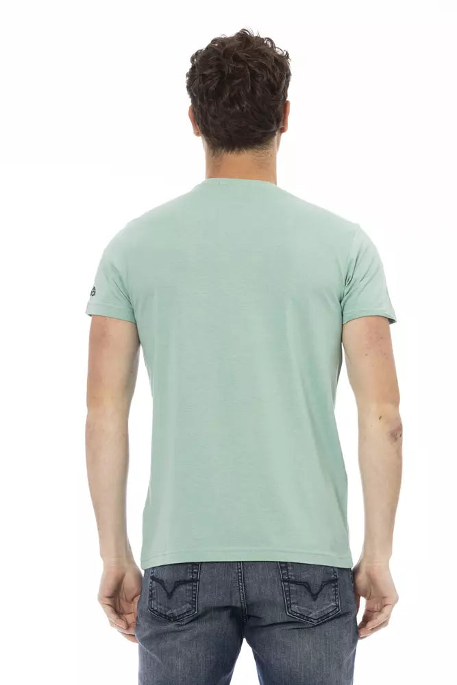 T-shirt Trussardi Action en coton vert pour homme