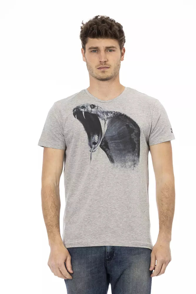 T-shirt Trussardi Action en coton gris pour homme