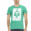 T-shirt Trussardi Action en coton vert pour homme