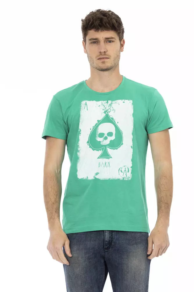 T-shirt Trussardi Action en coton vert pour homme