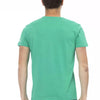 T-shirt Trussardi Action en coton vert pour homme