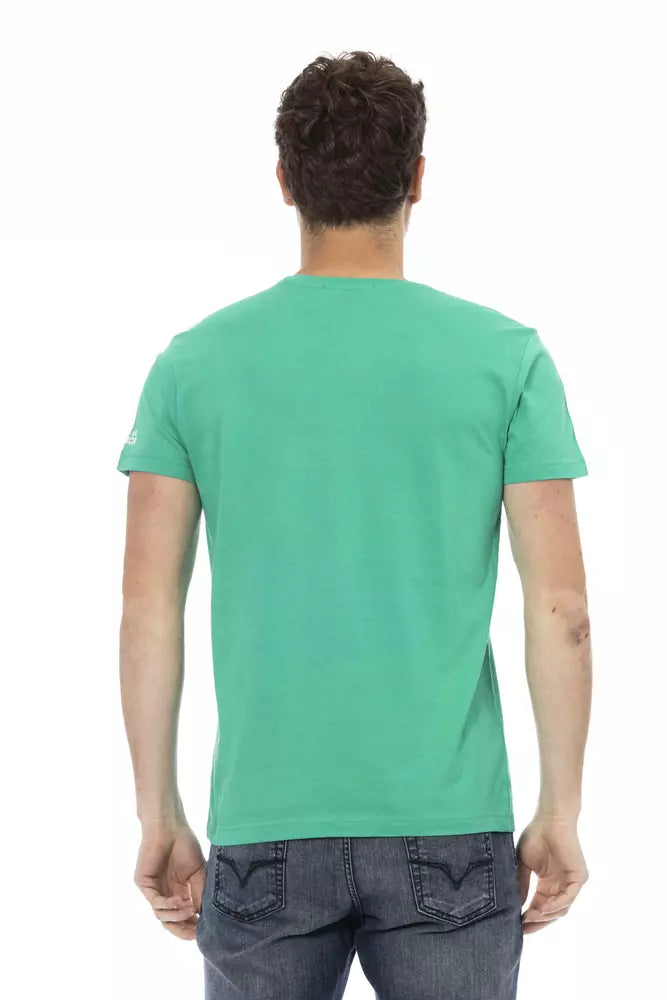 T-shirt Trussardi Action en coton vert pour homme