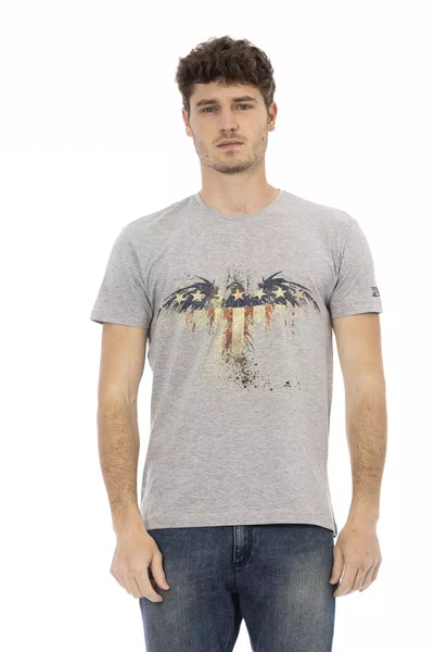 T-shirt Trussardi Action en coton gris pour homme