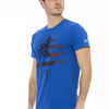 T-shirt Trussardi Action en coton bleu pour homme
