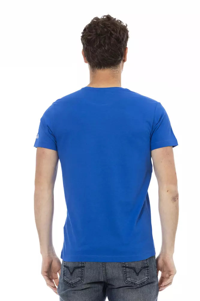 T-shirt Trussardi Action en coton bleu pour homme