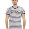 T-shirt Trussardi Action en coton gris pour homme