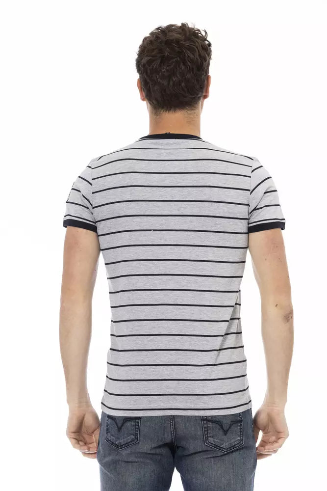 T-shirt Trussardi Action en coton gris pour homme