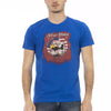T-shirt Trussardi Action en coton bleu pour homme
