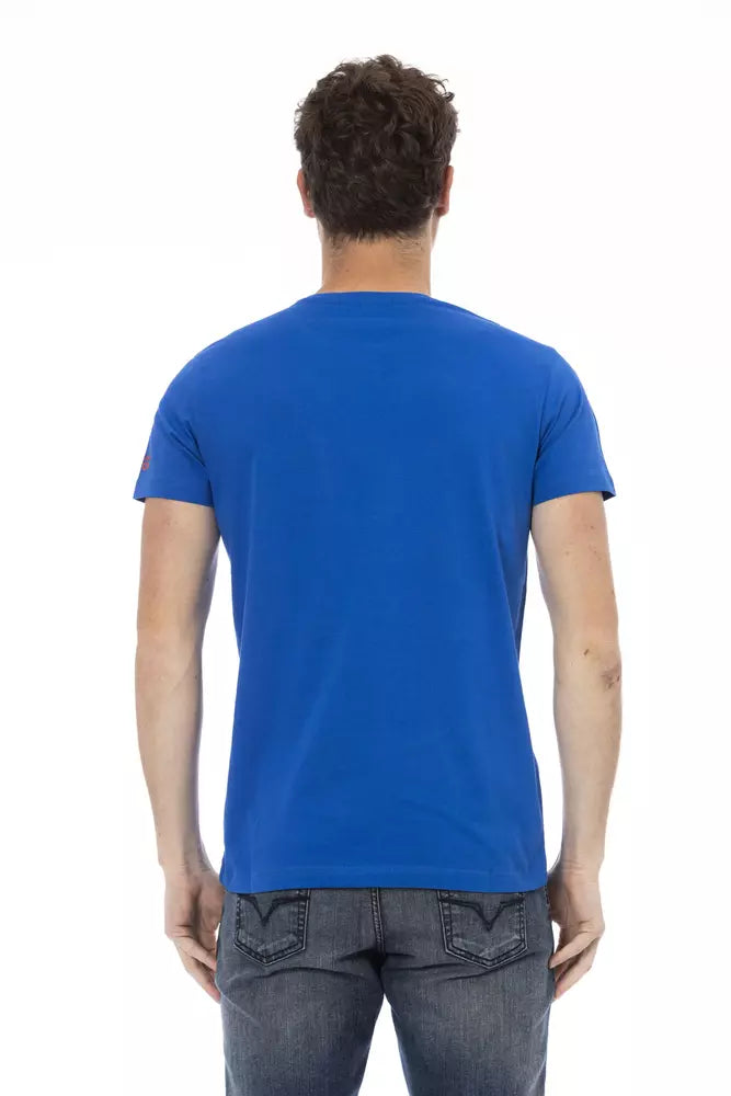 T-shirt Trussardi Action en coton bleu pour homme
