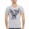 T-shirt Trussardi Action en coton gris pour homme
