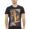 T-shirt Trussardi Action en coton noir pour homme