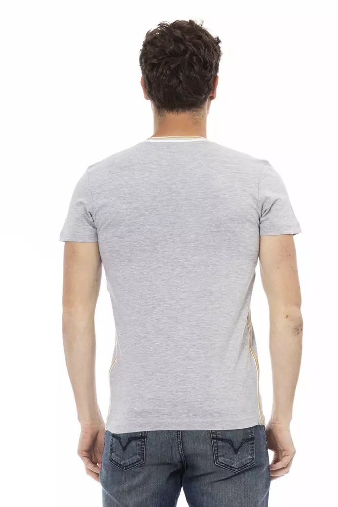 T-shirt Trussardi Action en coton gris pour homme