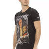 T-shirt Trussardi Action en coton noir pour homme