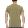 Trussardi Action Green Cotton Men T-Shirt