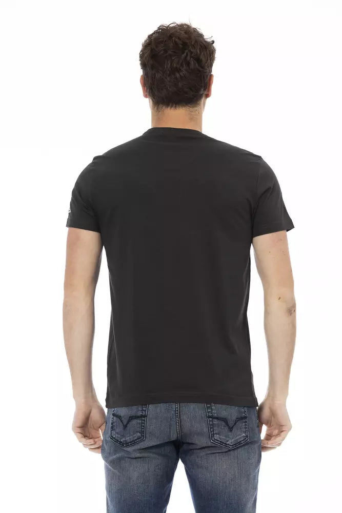 T-shirt Trussardi Action en coton noir pour homme