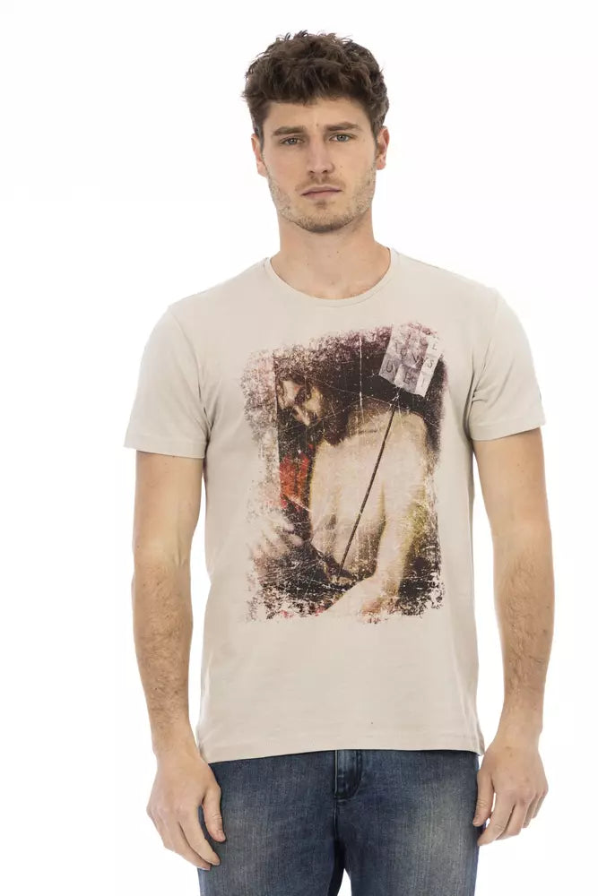 T-shirt Trussardi Action en coton beige pour homme