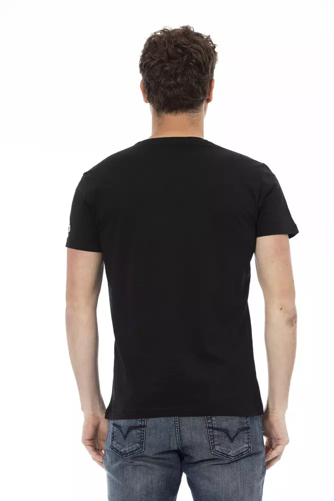T-shirt Trussardi Action en coton noir pour homme