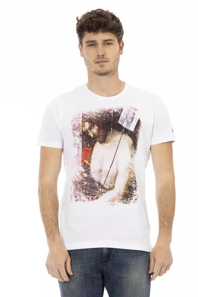 T-shirt Trussardi Action en coton blanc pour homme