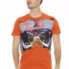 T-shirt Trussardi Action en coton orange pour homme