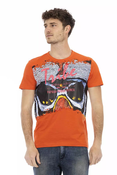 T-shirt Trussardi Action en coton orange pour homme